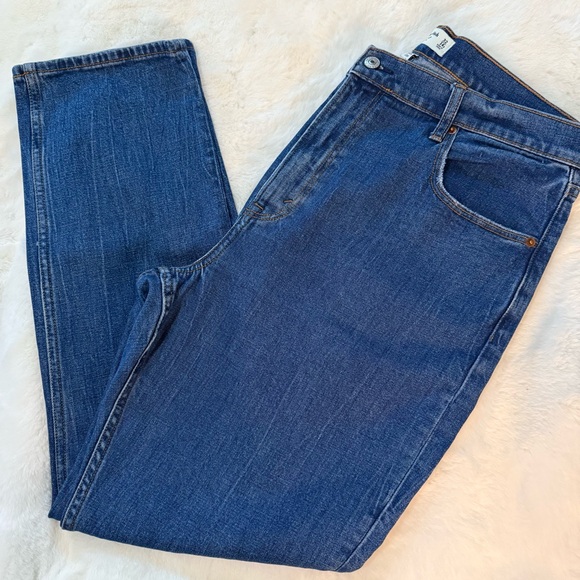 Abercrombie & Fitch The 90’s Slim Straight Ultra High Rise Curve Love sz 32/14s - Picture 1 of 4